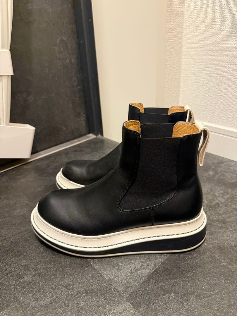 美品　LOEWE ブラック サイドゴアブーツ　38