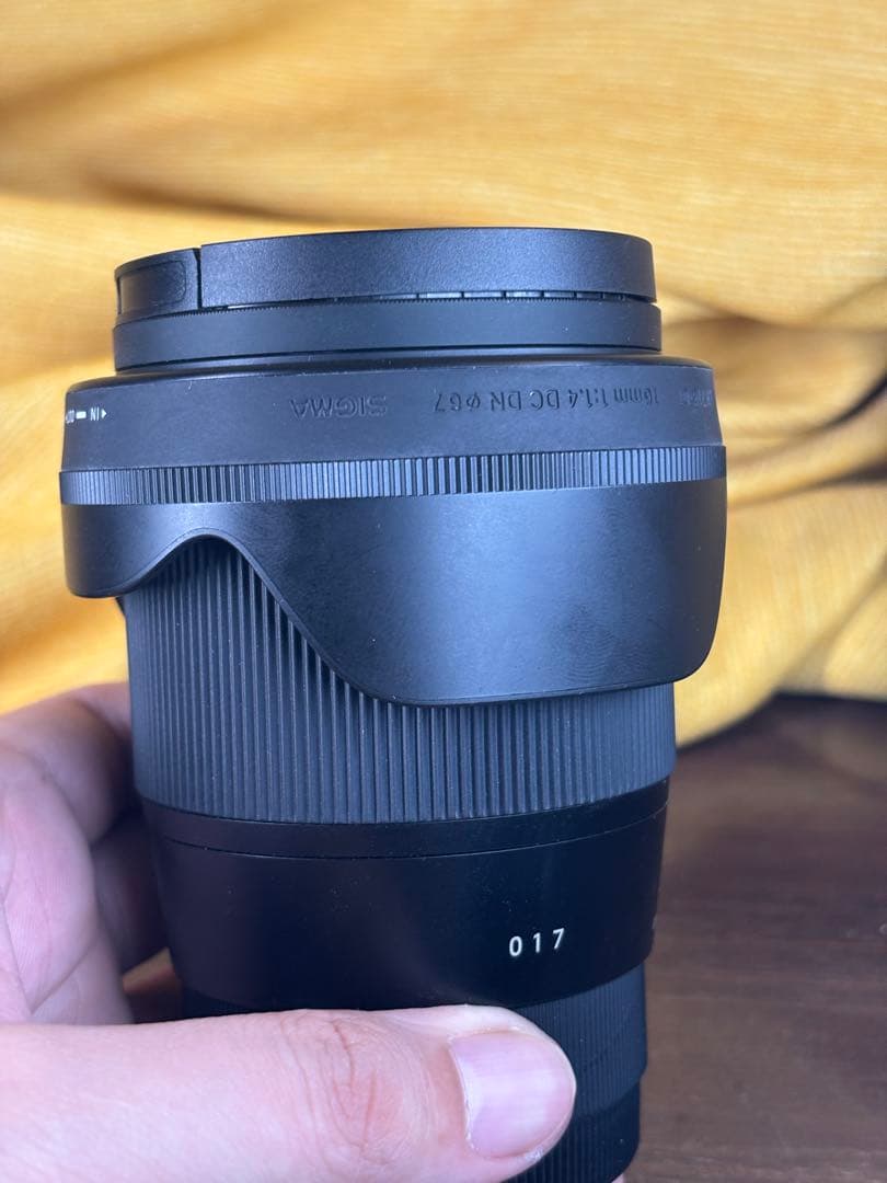 【光学美品】SIGMA 16mm F1.4 DC DN プロテクター付き