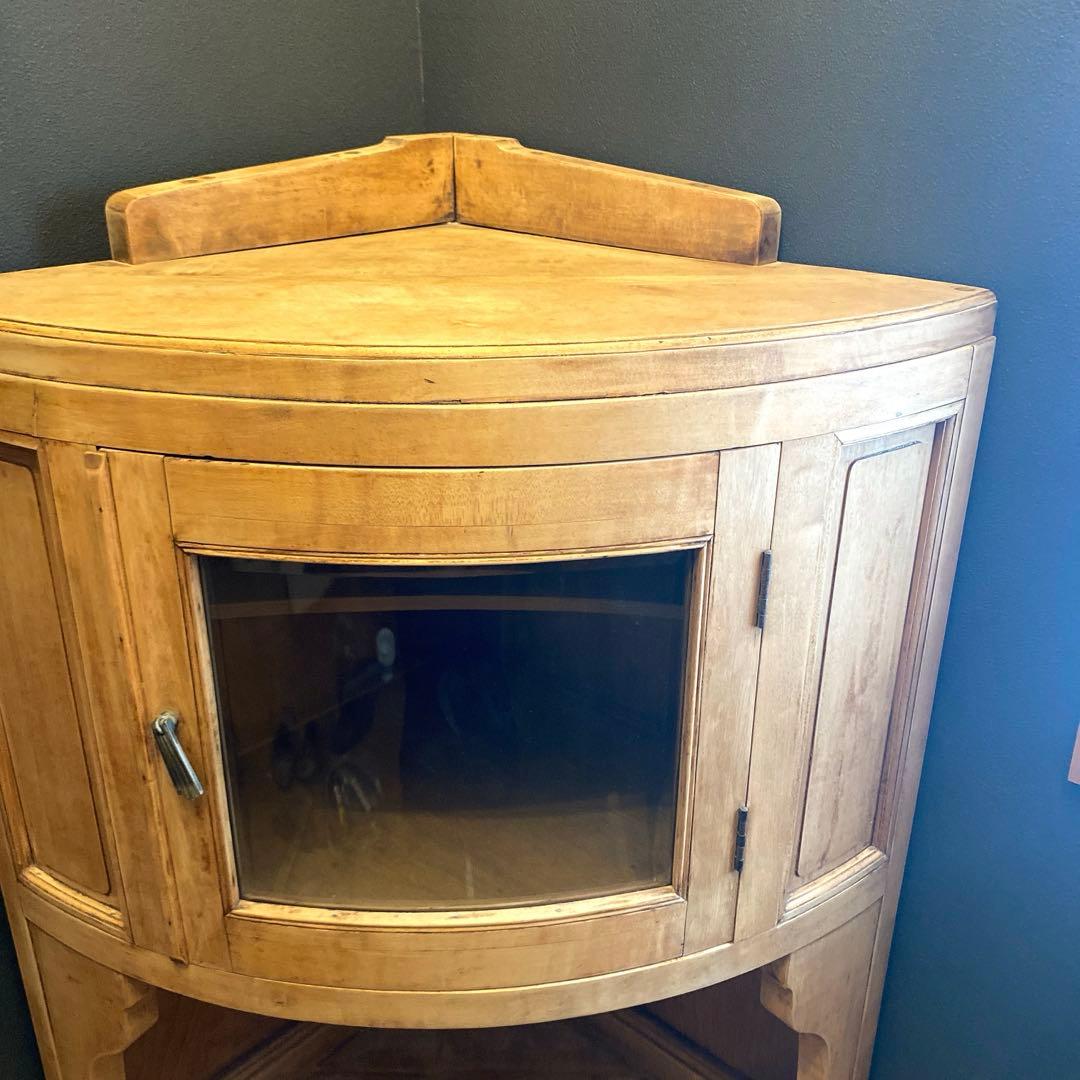 アンティーク家具　コーナー家具　水屋家具