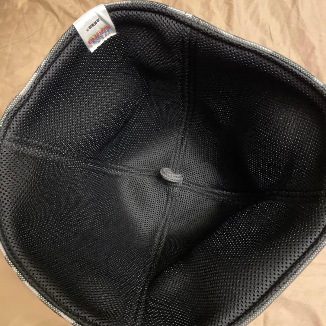 ベストサウナハット　良質蒸温　リバーシブルメッシュ　モノトーン迷彩　ブラック