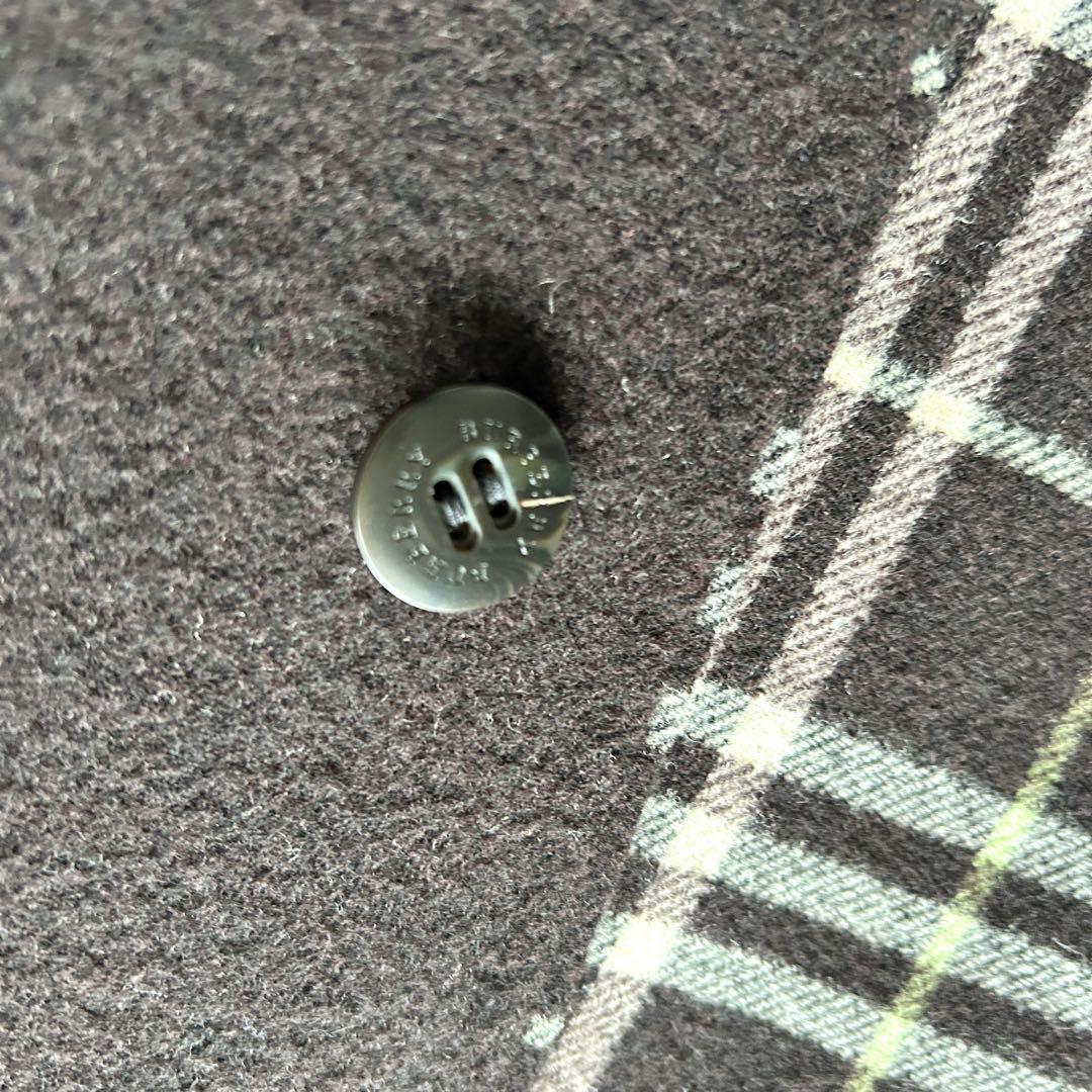 【極美品】バーバリーロンドン　ダブルフェイス　カシミヤ混　ピーコート　ブラウン系