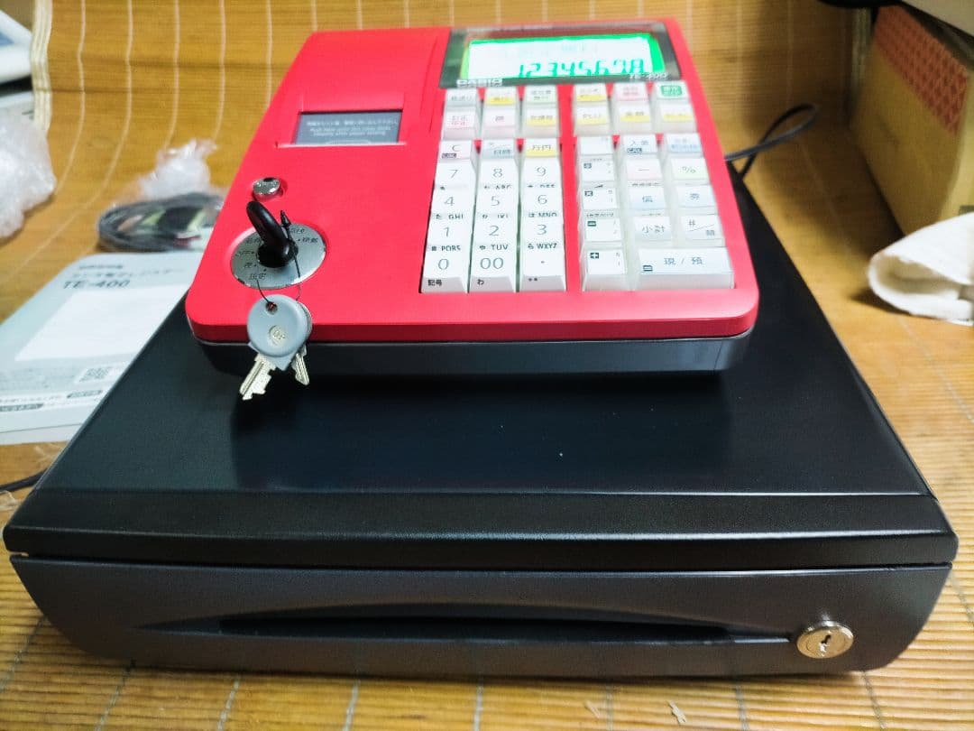 カシオレジスター　TE-400　フル設定無料　PC連携売上管理　901779