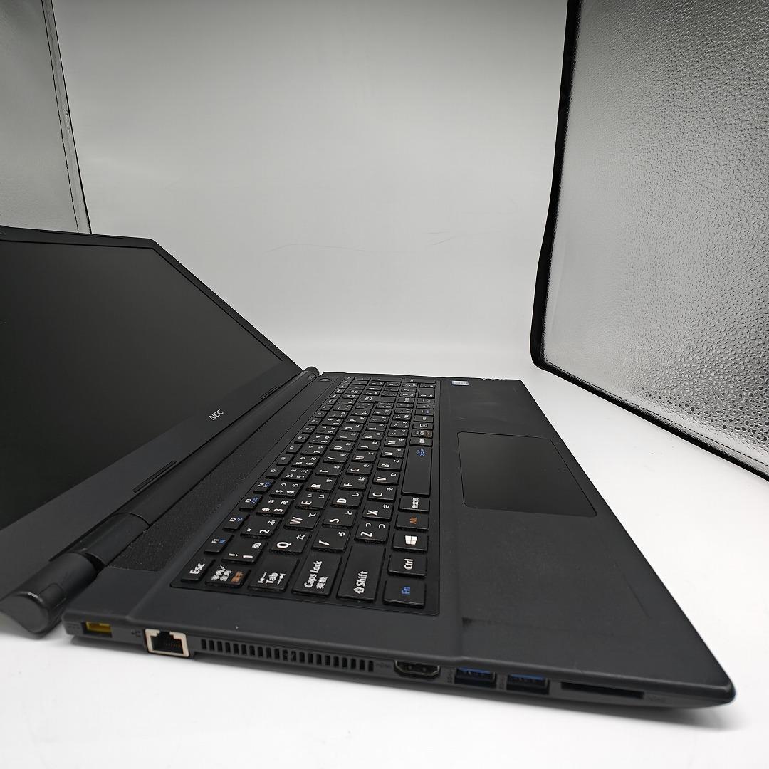 【NEC】高性能i7 SSD256GB 16GB 黒色 オフィス付き ノートPC