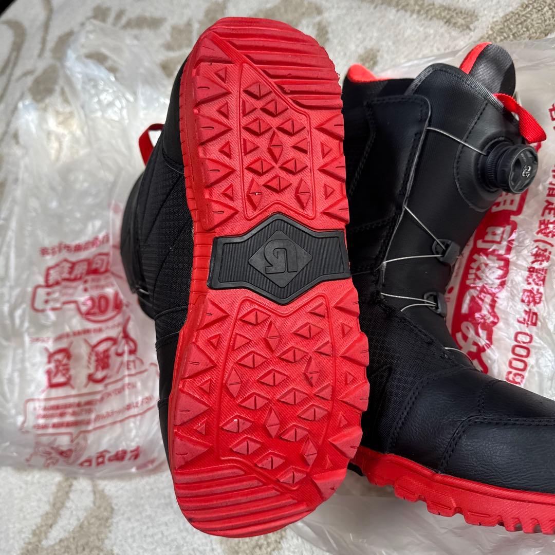 BURTON/バートン ハイライン ボア BOA 28.5 ブラック×レッド