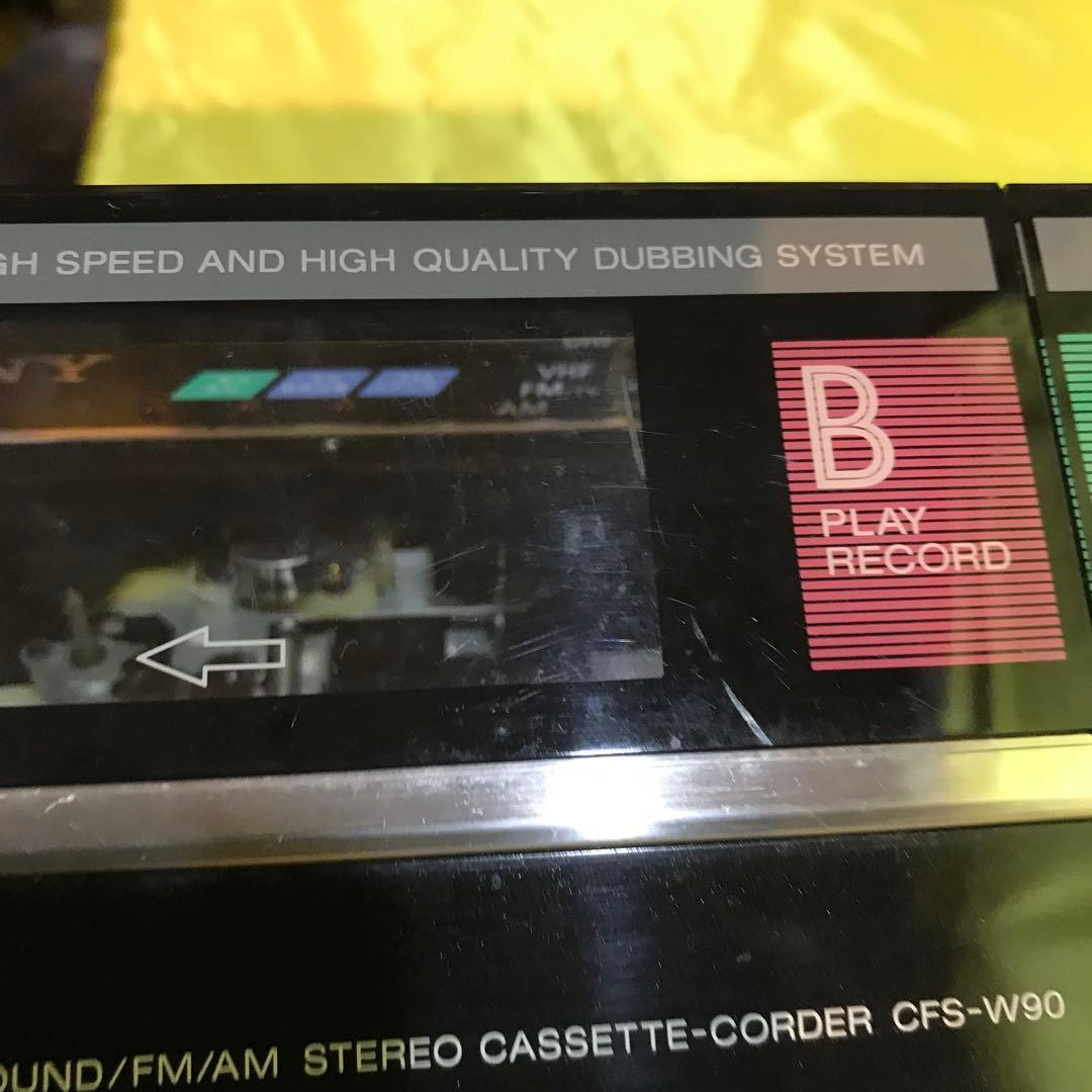 ラジオ・コンポ SONY CFS-W90 TV/FM/AM STEREO CASETTE