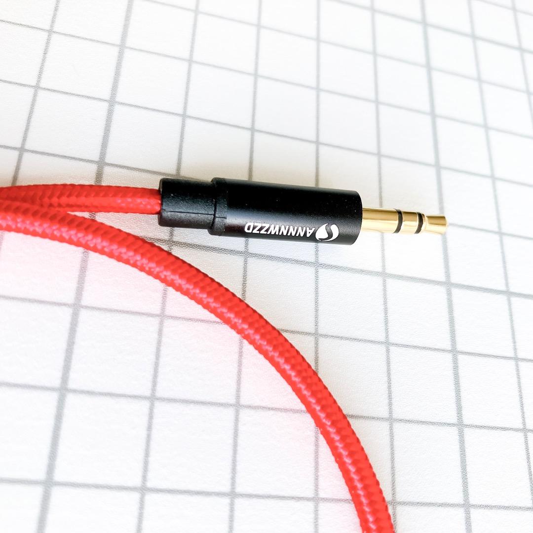 ✨ 3.5mmAUXケーブル オーディオケーブル ステレオミニプラグ 24K