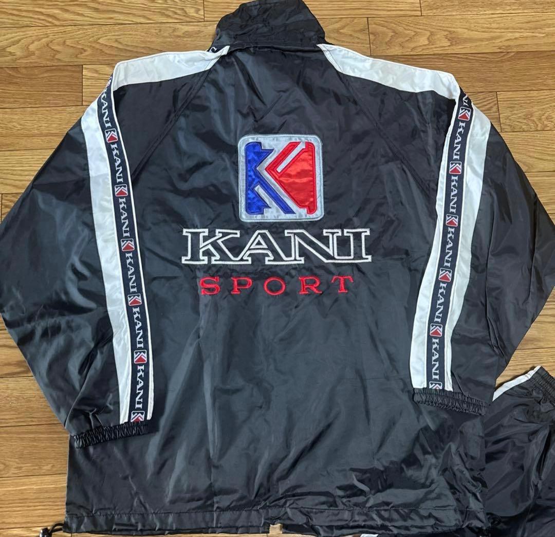 KARL KANI カールカナイ　ナイロン　セットアップ　L 黒