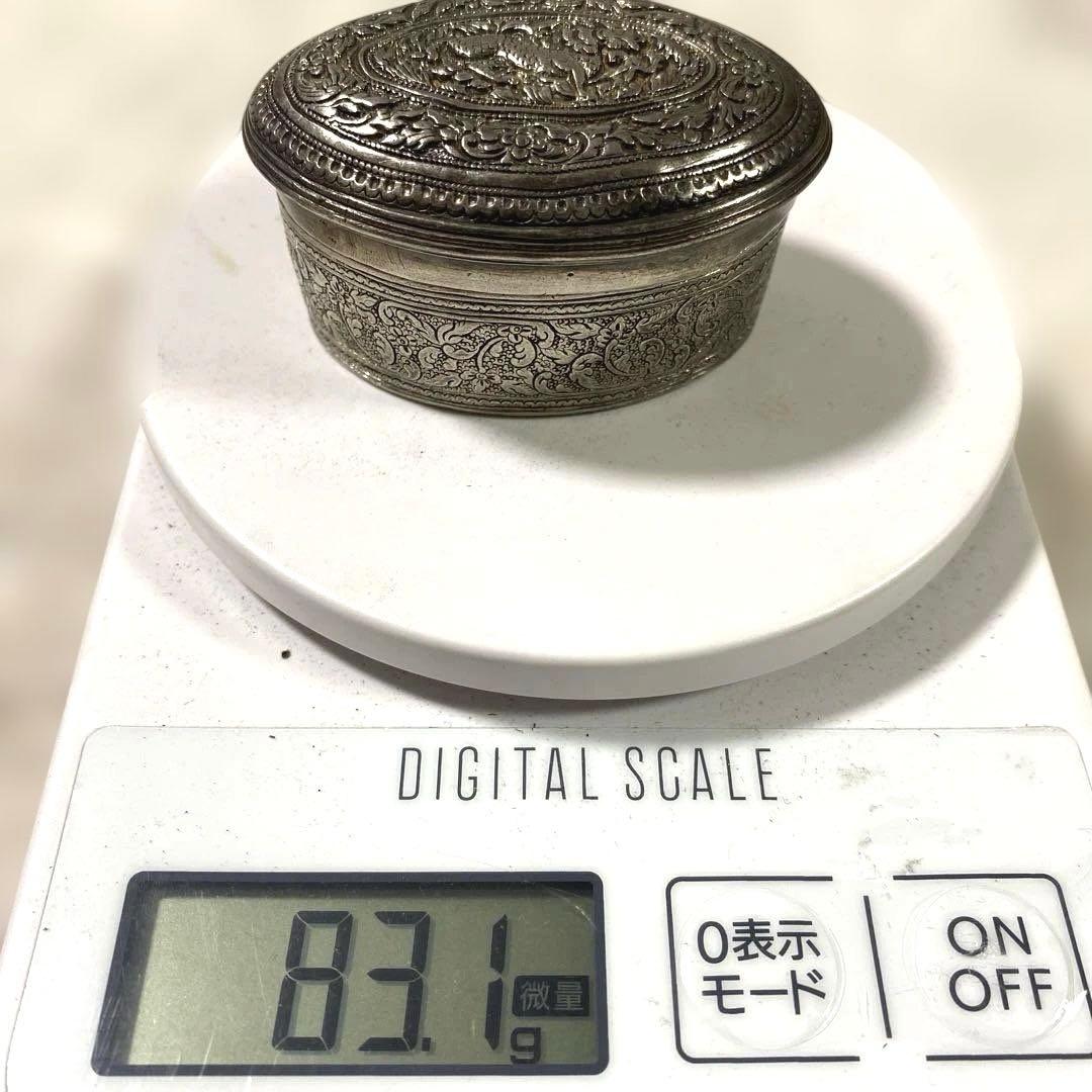 G-15 純銀　小物入れ　アンティーク　インテリア　雑貨　美術品　工芸品