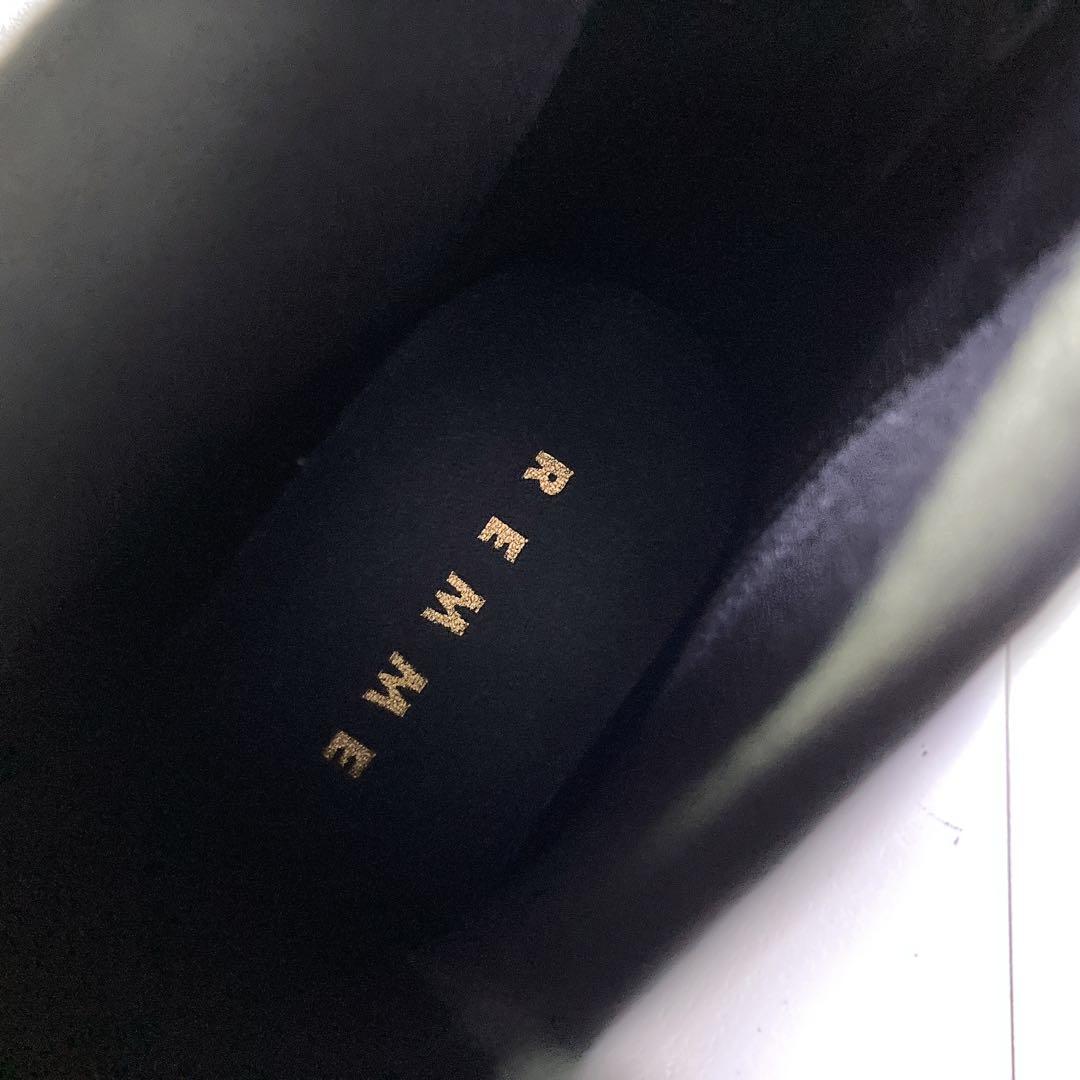 極美品 REMME レメ サイドゴアブーツ 厚底 バックジップ 本革 黒 39