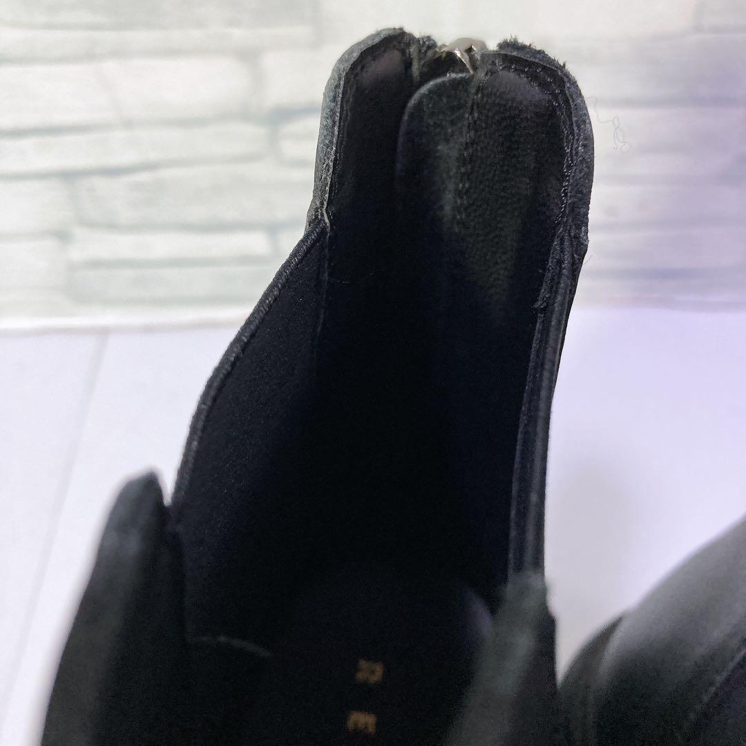 極美品 REMME レメ サイドゴアブーツ 厚底 バックジップ 本革 黒 39