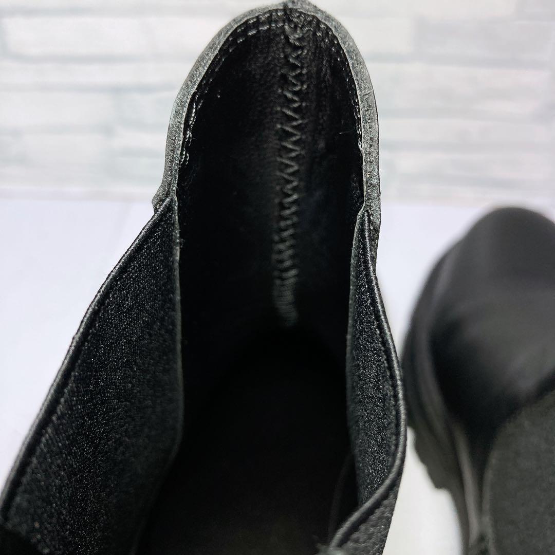 極美品 REMME レメ サイドゴアブーツ 厚底 バックジップ 本革 黒 39