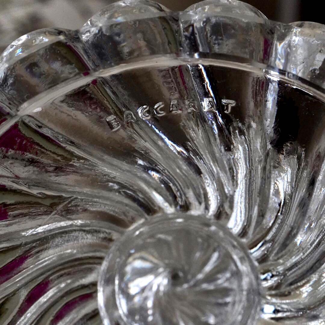 1890年オールドバカラBACCARATバンブー★キャンドルホルダー燭台ペア希少