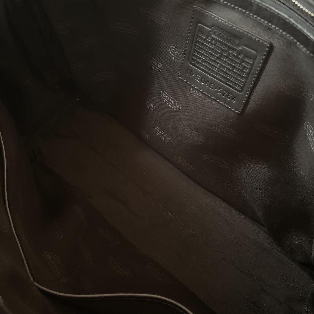 COACH 黒 レザー ビジネスバッグ 2way ブリーフケース