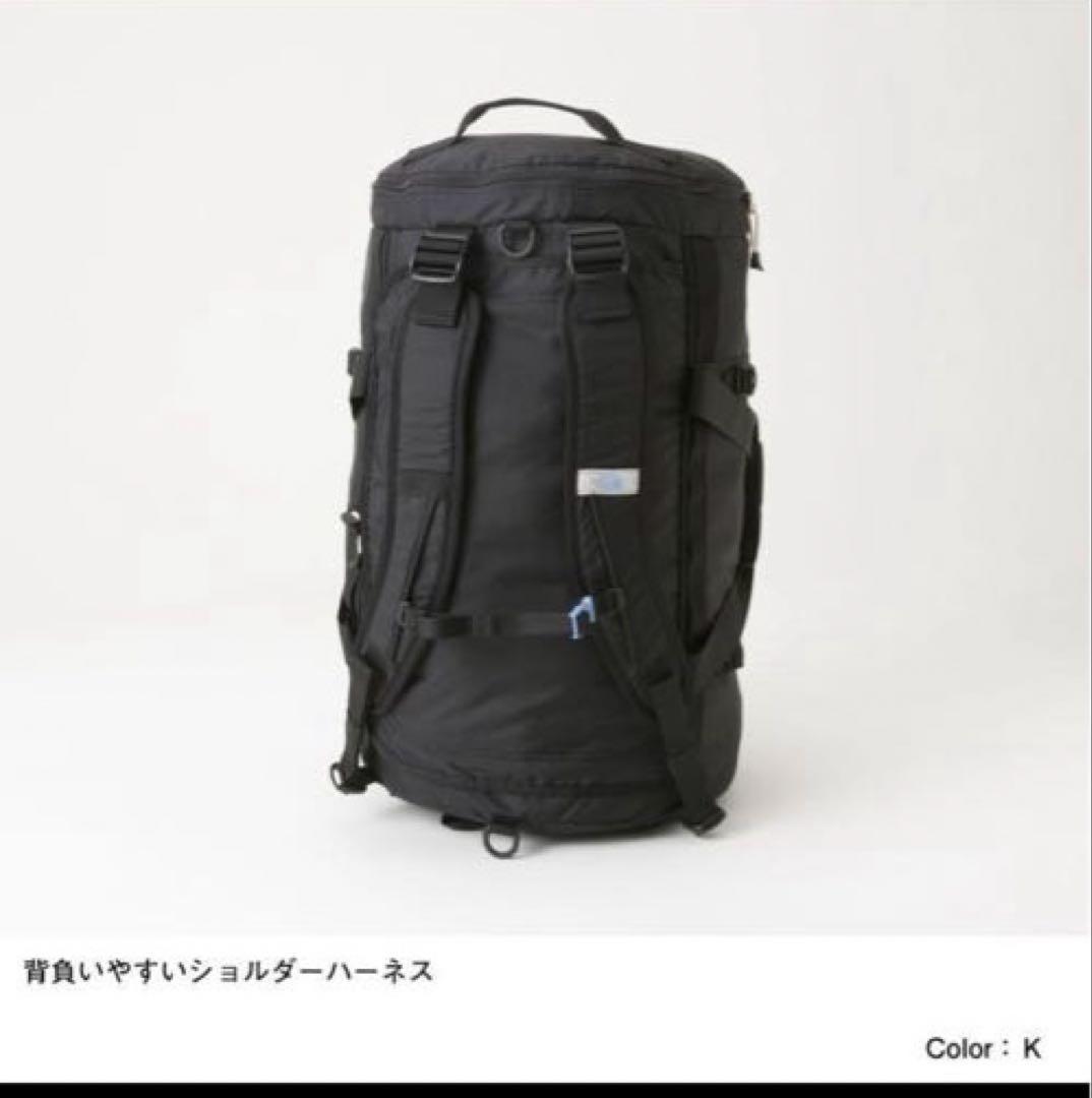 【美品】ノースフェイス ダッフルバッグ　50 ボストン　ナイロン　3way 黒