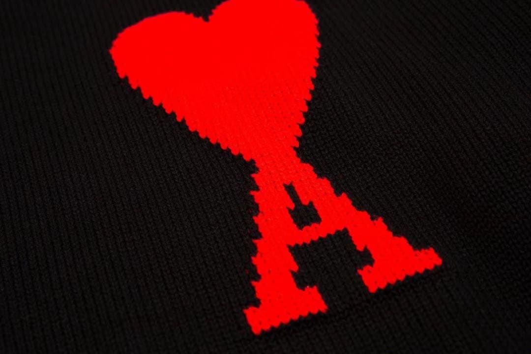 プ*中様 AmiParis アミパリス ニット 長袖セーター　ブラック　XLサイ