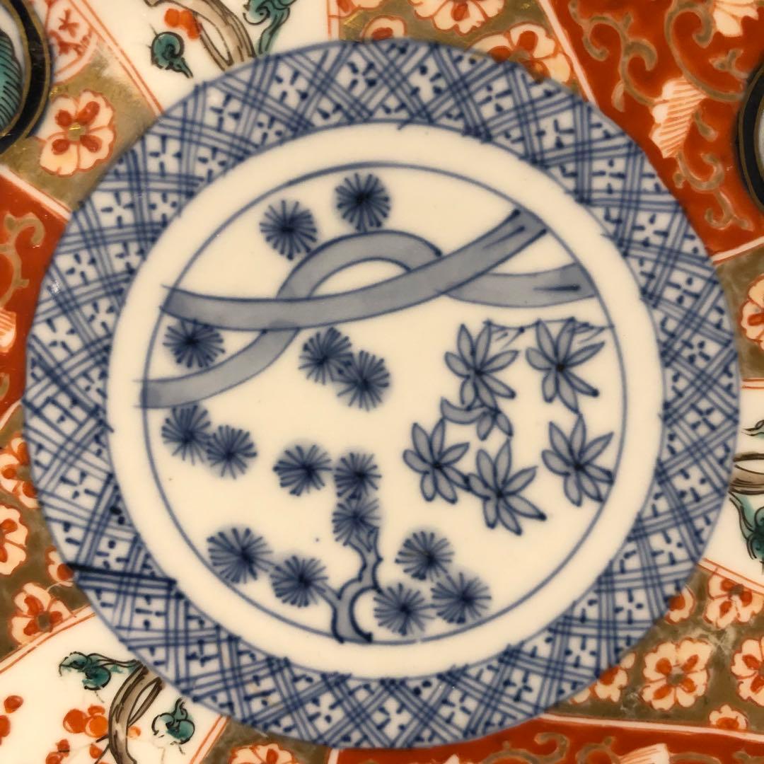 古伊万里　上手　色絵　七寸皿　2枚セット