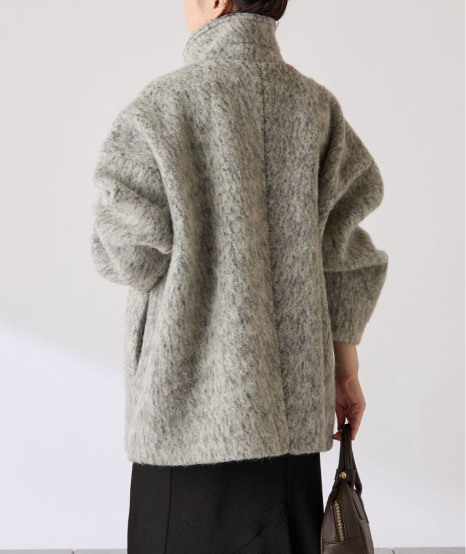 COLLAGE GALLARDAGALANTE シャギースタンドネックコート