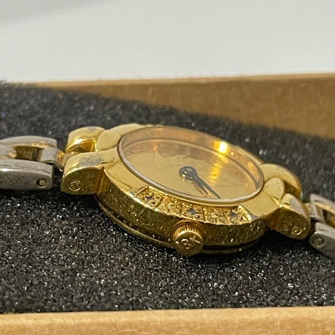 カナダのメイプルリーフ金貨 K18ゴールドのレディースウォッチ 腕時計