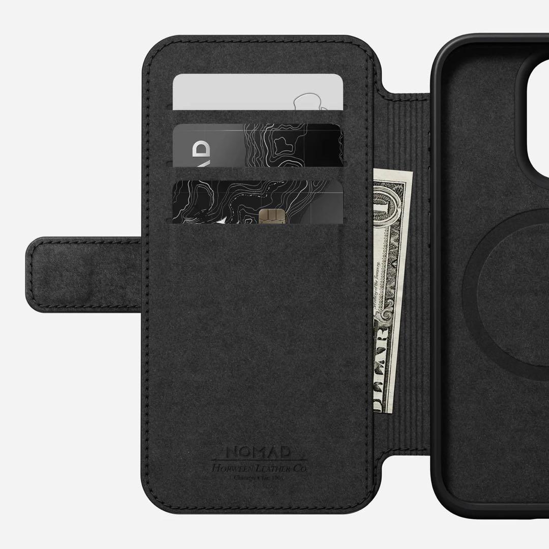 iPhoneアクセサリー NOMAD ModernLeatherFolio iPhone 15Pro
