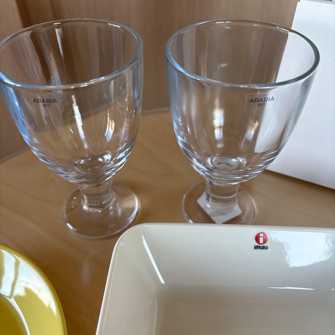 定価23000円　新品✨イッタラ　ittala プレート　アラビアグラス　セット