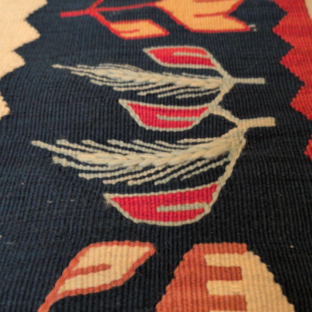 【極美品】手織り キリム トルコ・ウシャク産 絨毯 ウール 115×177cm