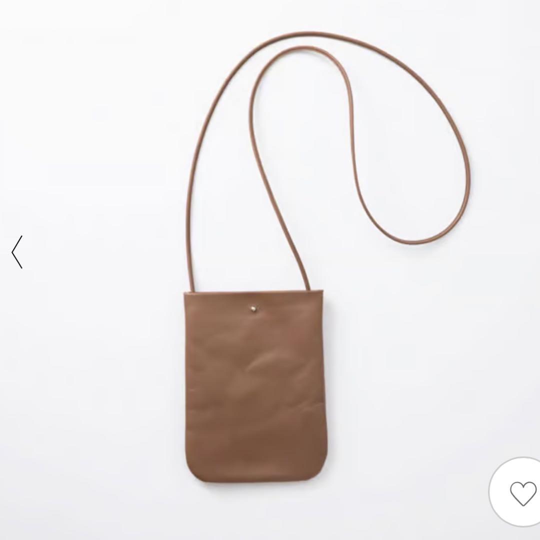 ◎お値下げ◎ 中川政七商店 国産牛革 ポシェット スマホショルダー 箱付き