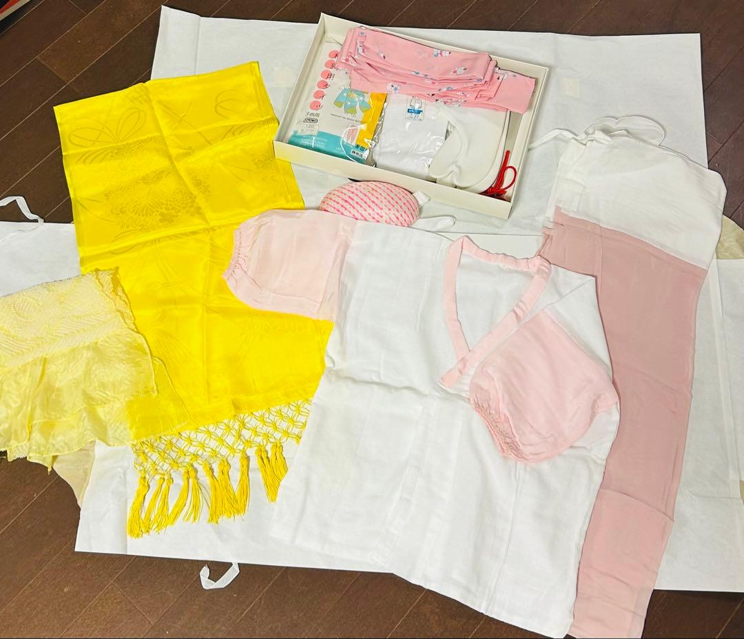 七五三7歳フルセット一式 紫色 正絹　素敵な色と柄で写真映えします♪