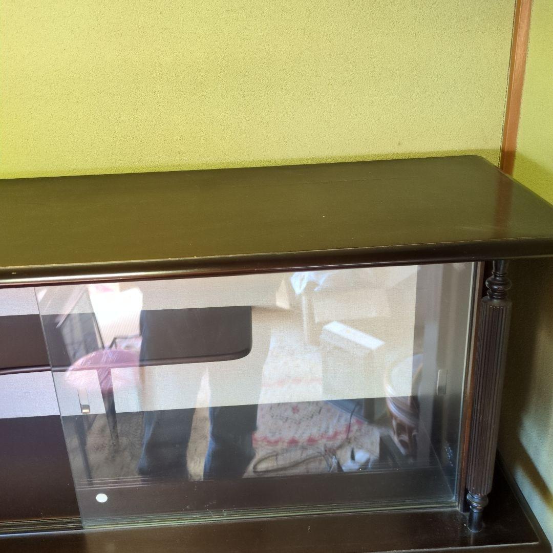 ★アンティーク茶箪笥★鎌倉彫り 違い棚 飾り棚