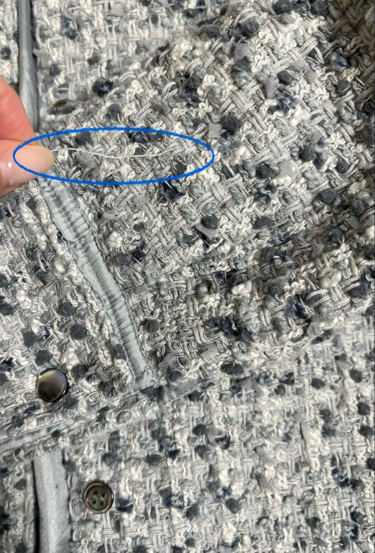 最終✳︎シーマリー cccmalie 美品 ツイードシャツジャケット 38