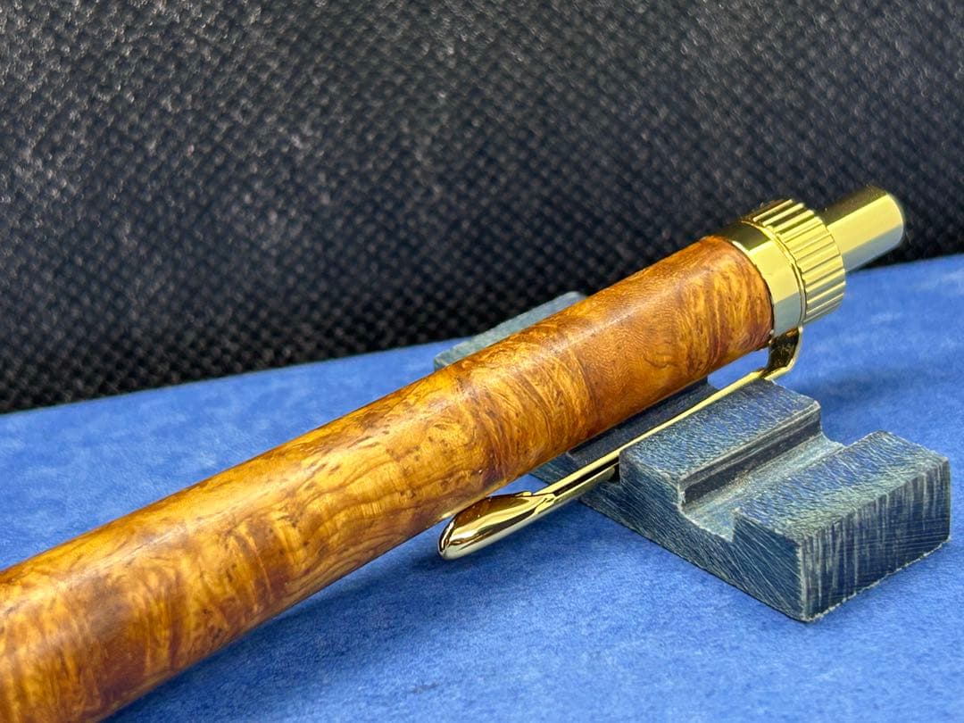 【早い者勝ち】極上花梨瘤　シャープペンシル0.5 木軸ペン　加藤金属