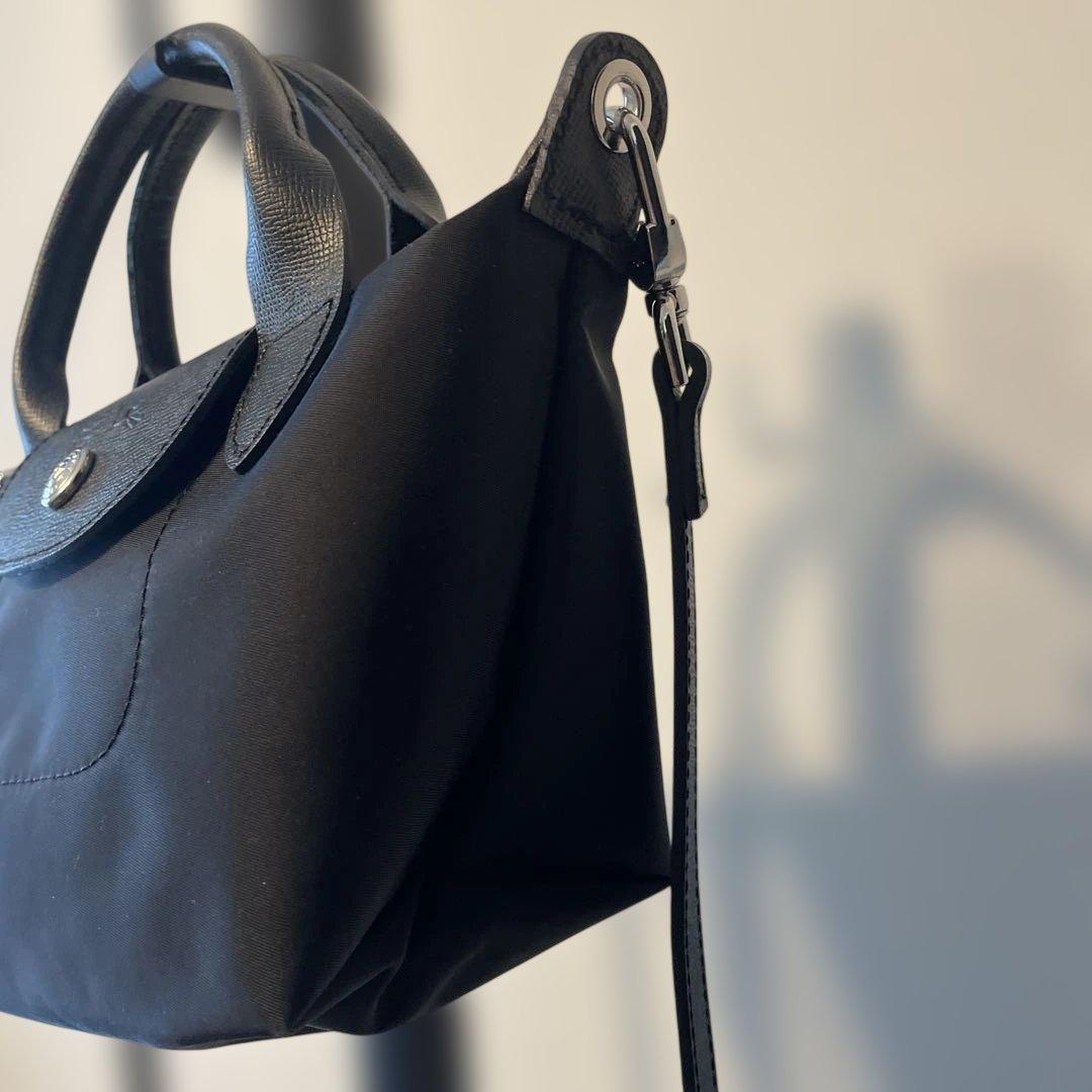 Longchamp ル プリアージュ ネオ トップハンドルXS ブラック