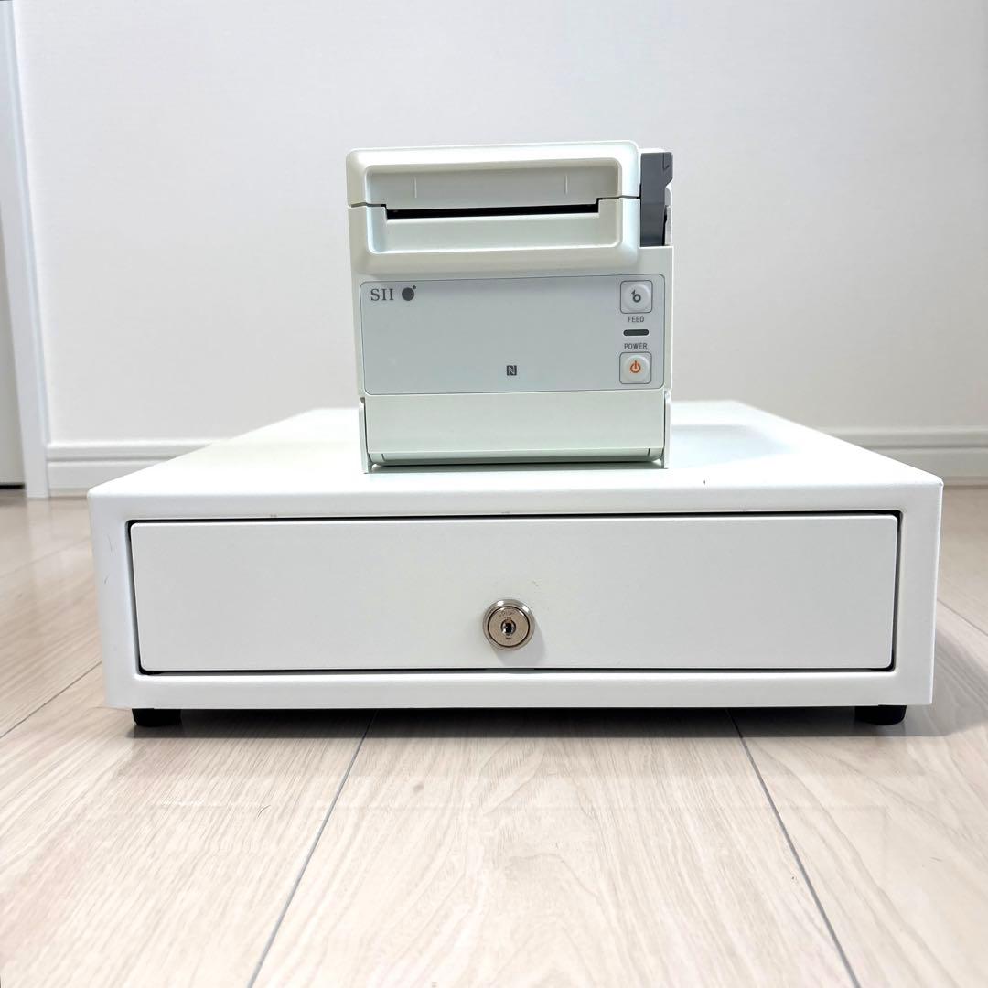 セイコーインスツル レシートプリンター キャッシュドロワ セット 白 Airレジ