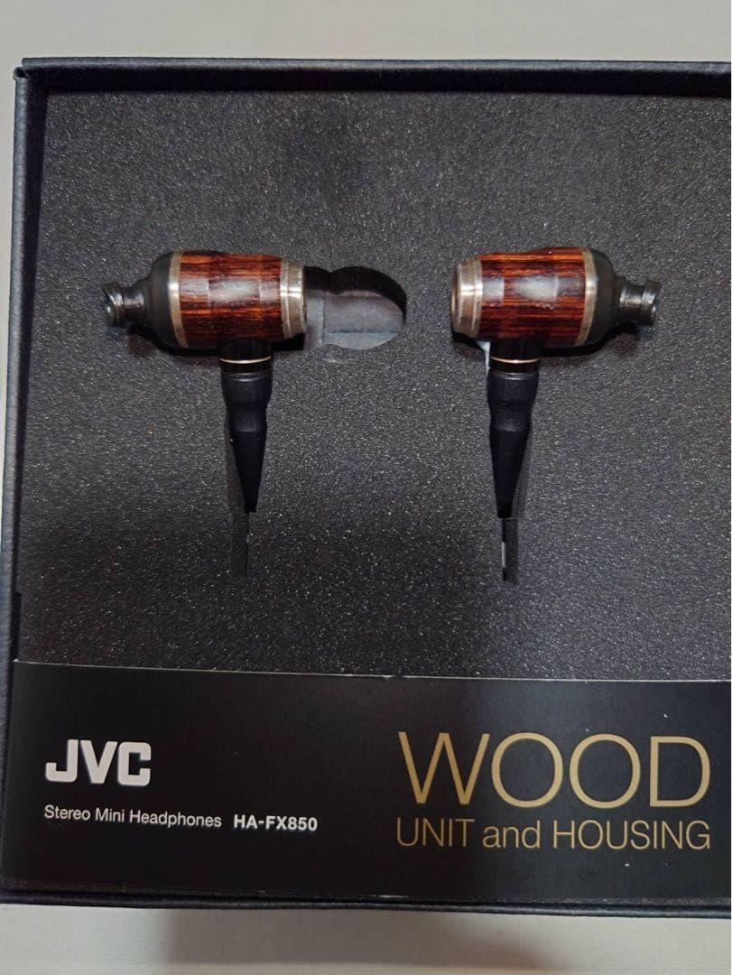 JVC HA-FX850 ウッドドーム型カナル有線イヤホン（美品・動作良好）