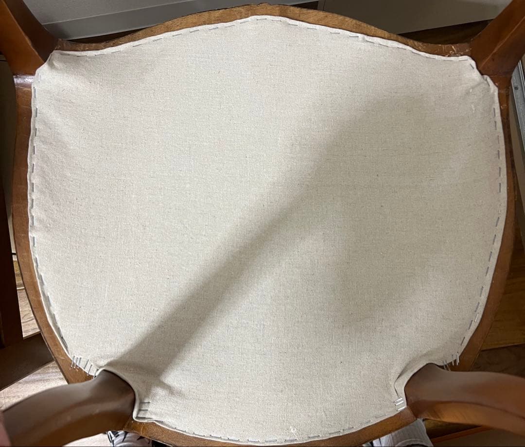 ヴィンテージ アンティーク レザー 猫脚 ラタンチェア 一点物