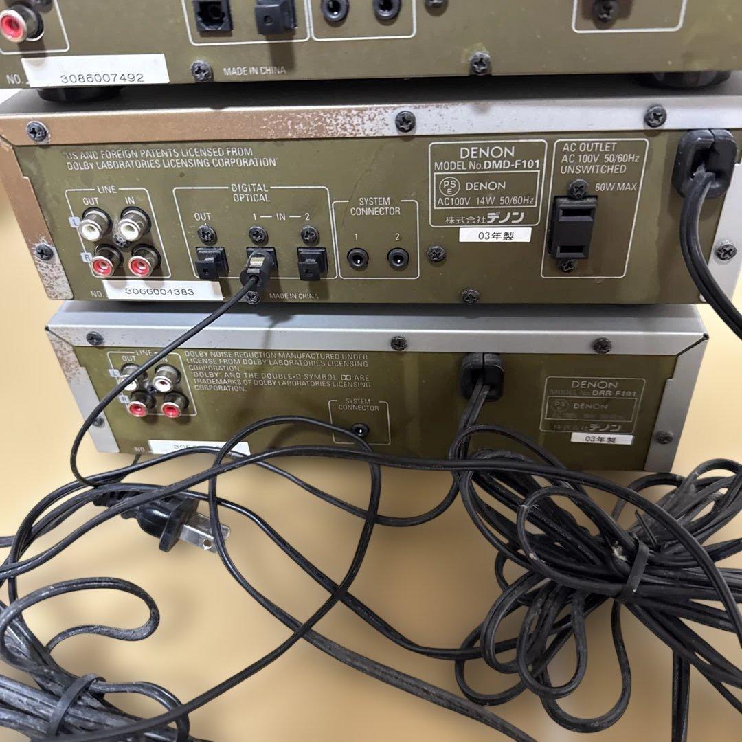 DENON DMD,DRA,DCD,DRR-F101 MDデッキ　MDプレイヤー