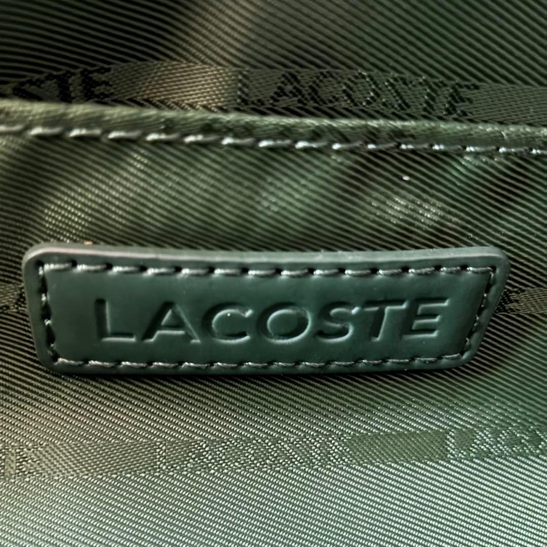 新品✨ラコステ CHANTACO ボストンショルダー 黒収納◎メンズ収納抜群