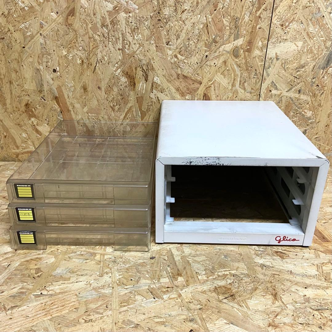 グリコ ポッキー 店舗用ディスプレイ 3段収納ケース　スチール什器 Pocky