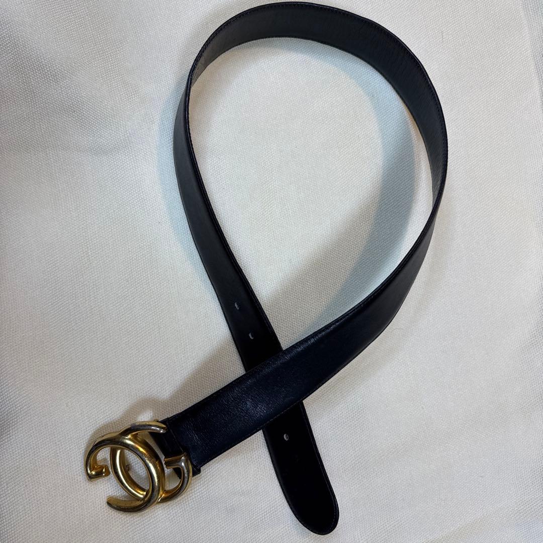 【中古品】GUCCI グッチ GG インターロッキングG ゴールドバックル