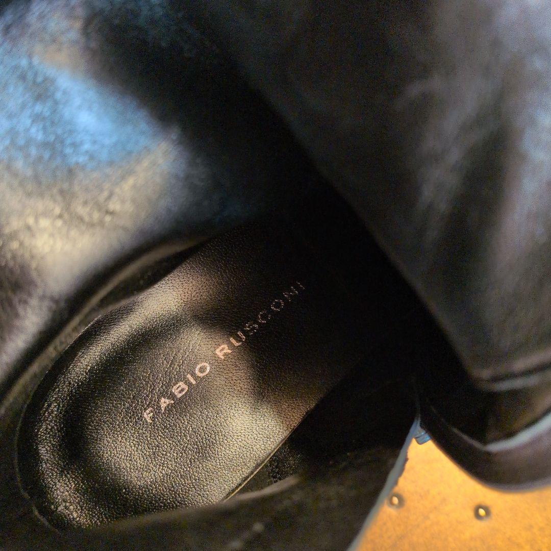 人気完売✨FABIO RUSCONI レースアップブーツ サイドジップ 38号