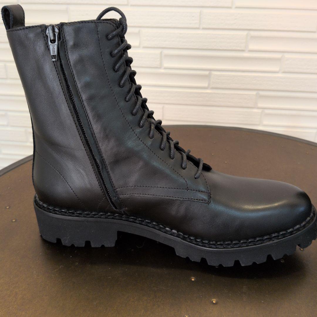 人気完売✨FABIO RUSCONI レースアップブーツ サイドジップ 38号