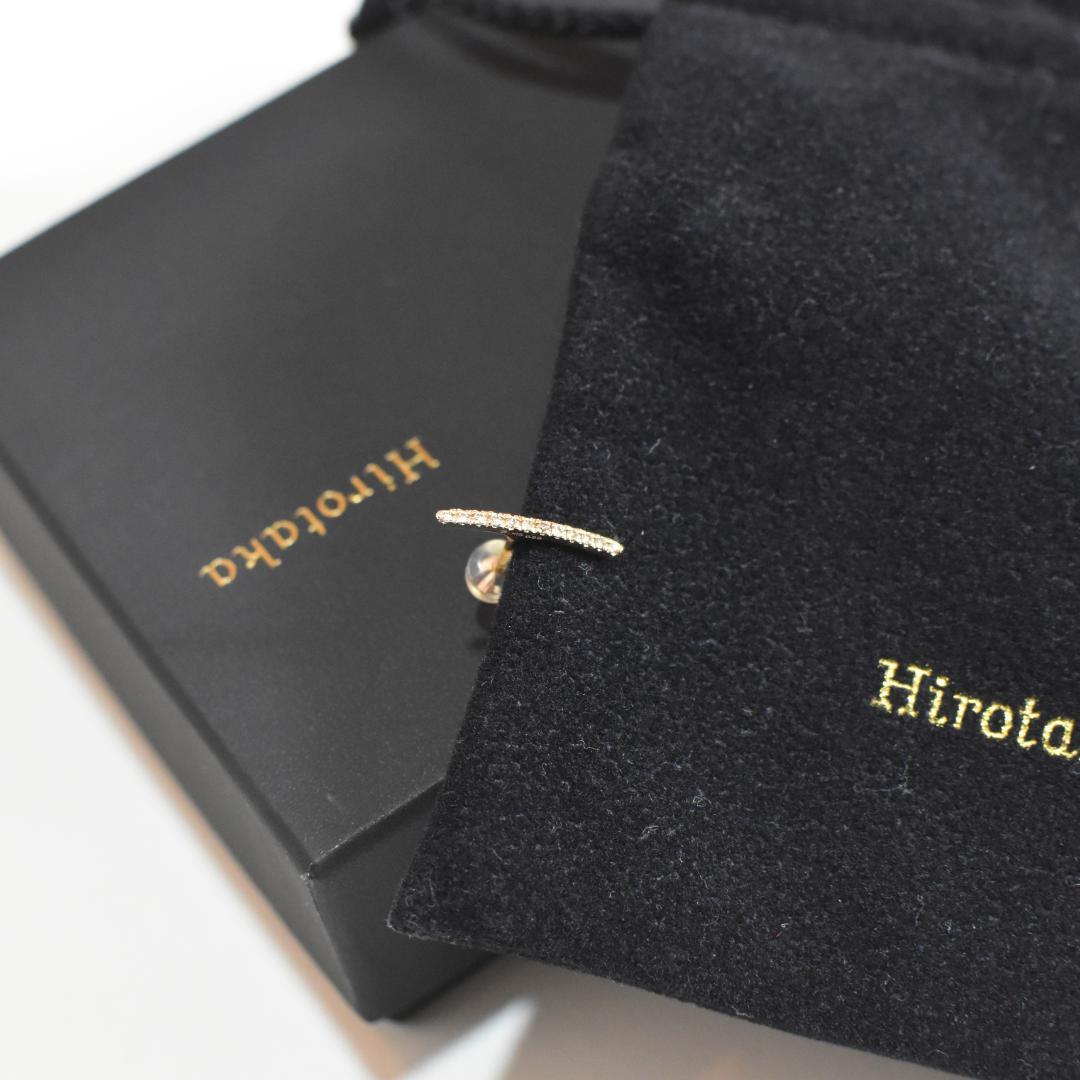 ■ Hirotaka ■ヒロタカ　 ショートバーダイヤモンド ピアス　　片耳