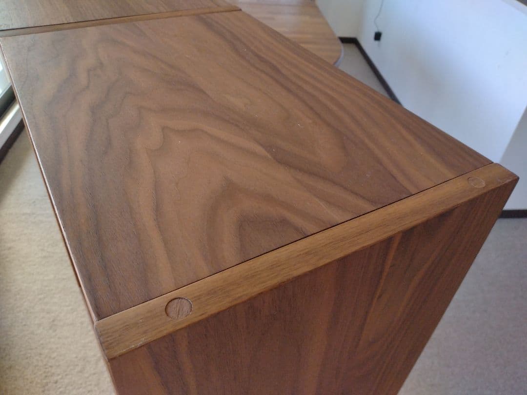 【美品】MUJI無印良品 スタッキングシェルフ3×2/ウォルナット材/ラック棚