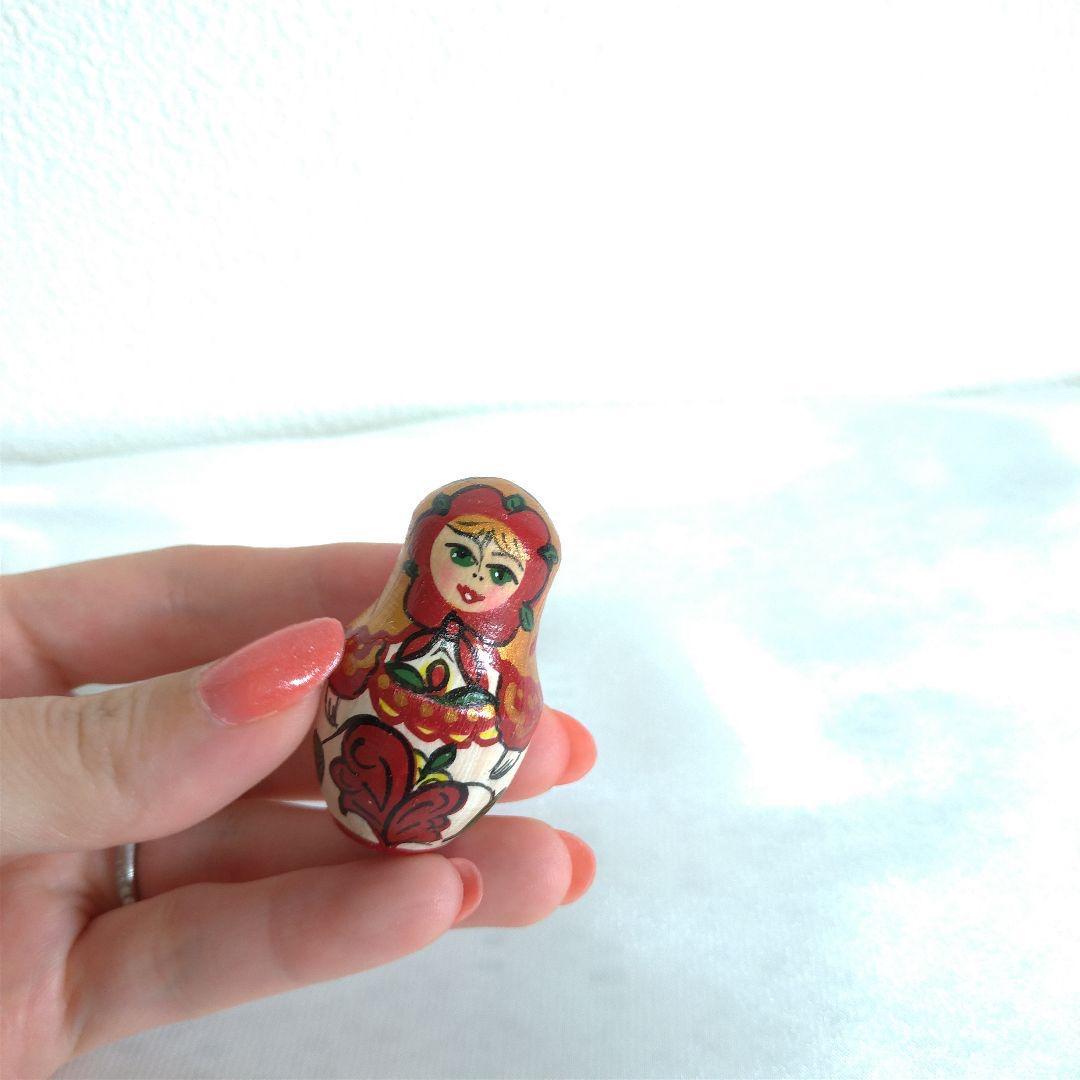 【美品】マトリョーシカ 5ピース ロシア