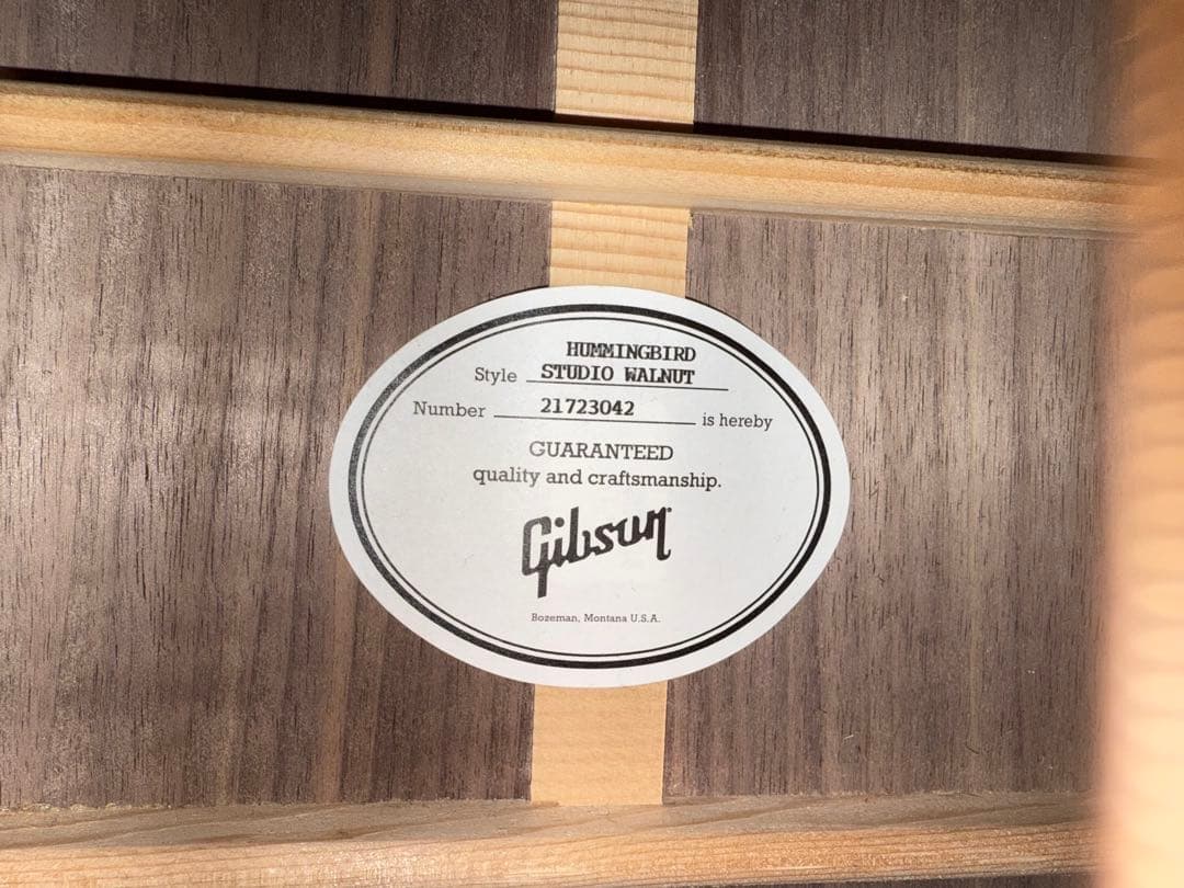 Gibson hummingbird(ハードケース付)