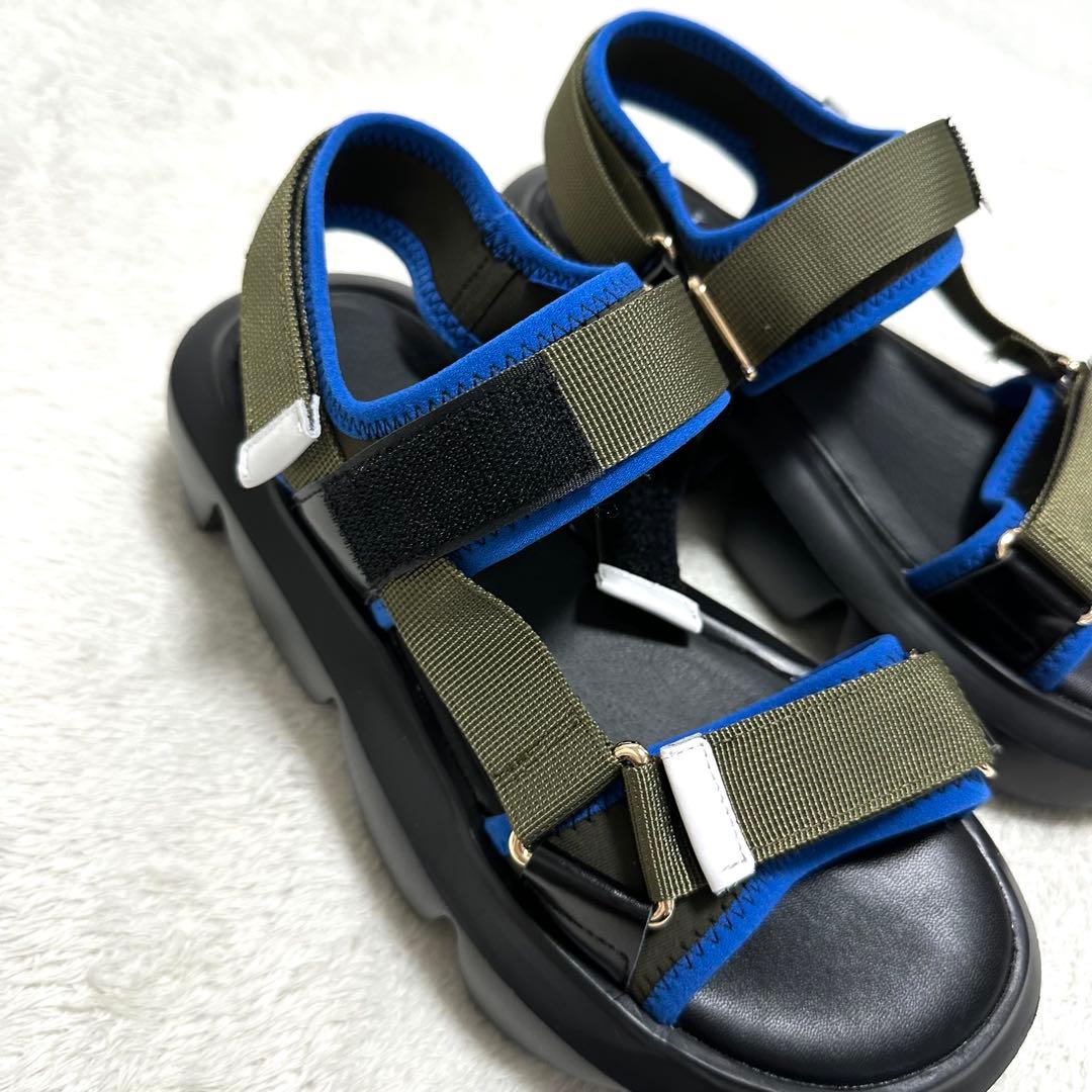 未使用品　MANA マナ　ベルクロサンダル　コンビ　バイカラー　スポーツサンダル