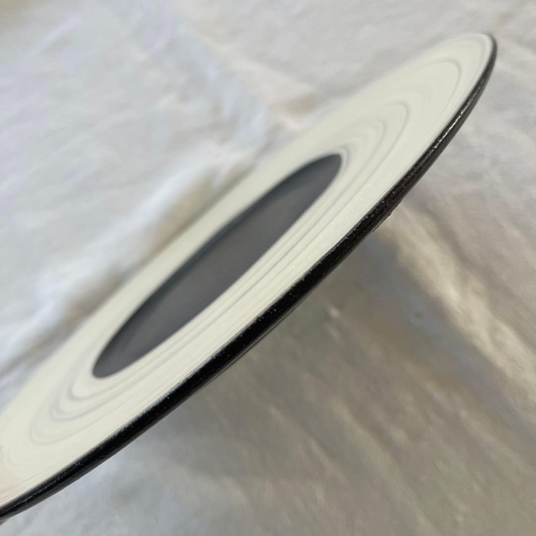 人気作家 奥田章さんの刷毛目ディナープレート　4枚セット