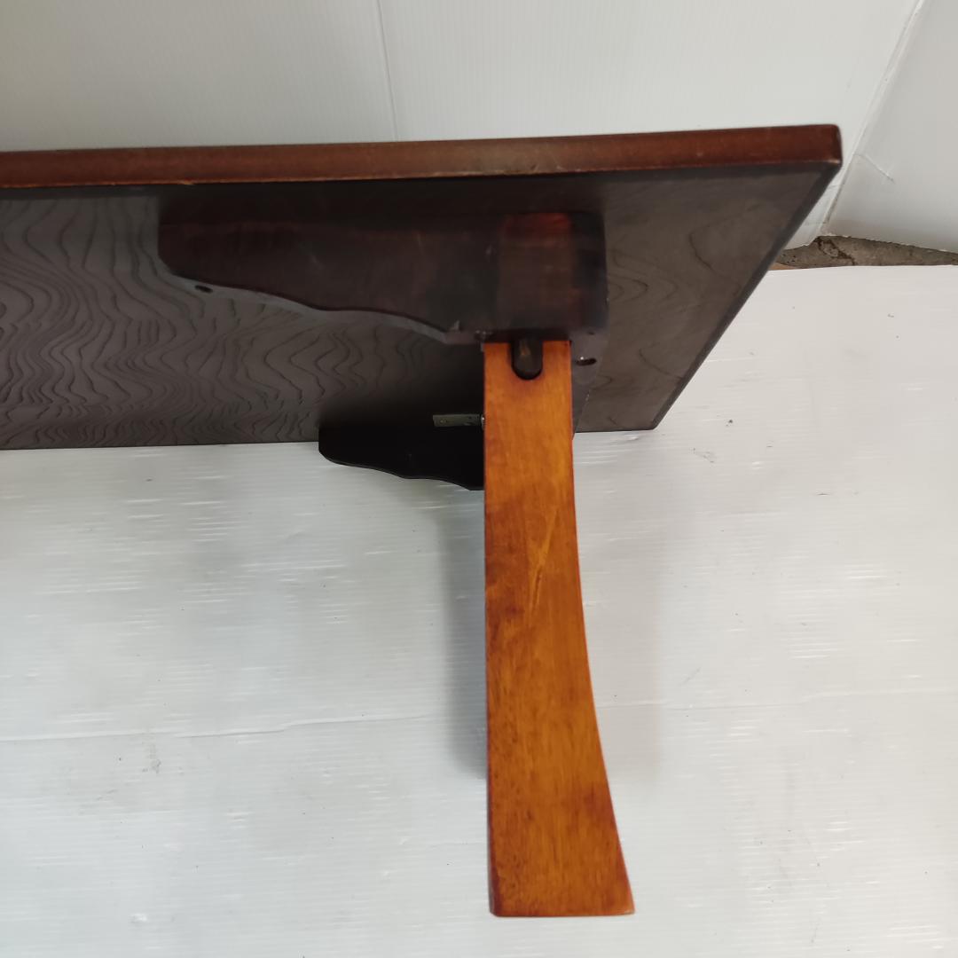 【アンティーク】昭和レトロ 木製 折り畳み式 四角形ちゃぶ台 文机 飾り台