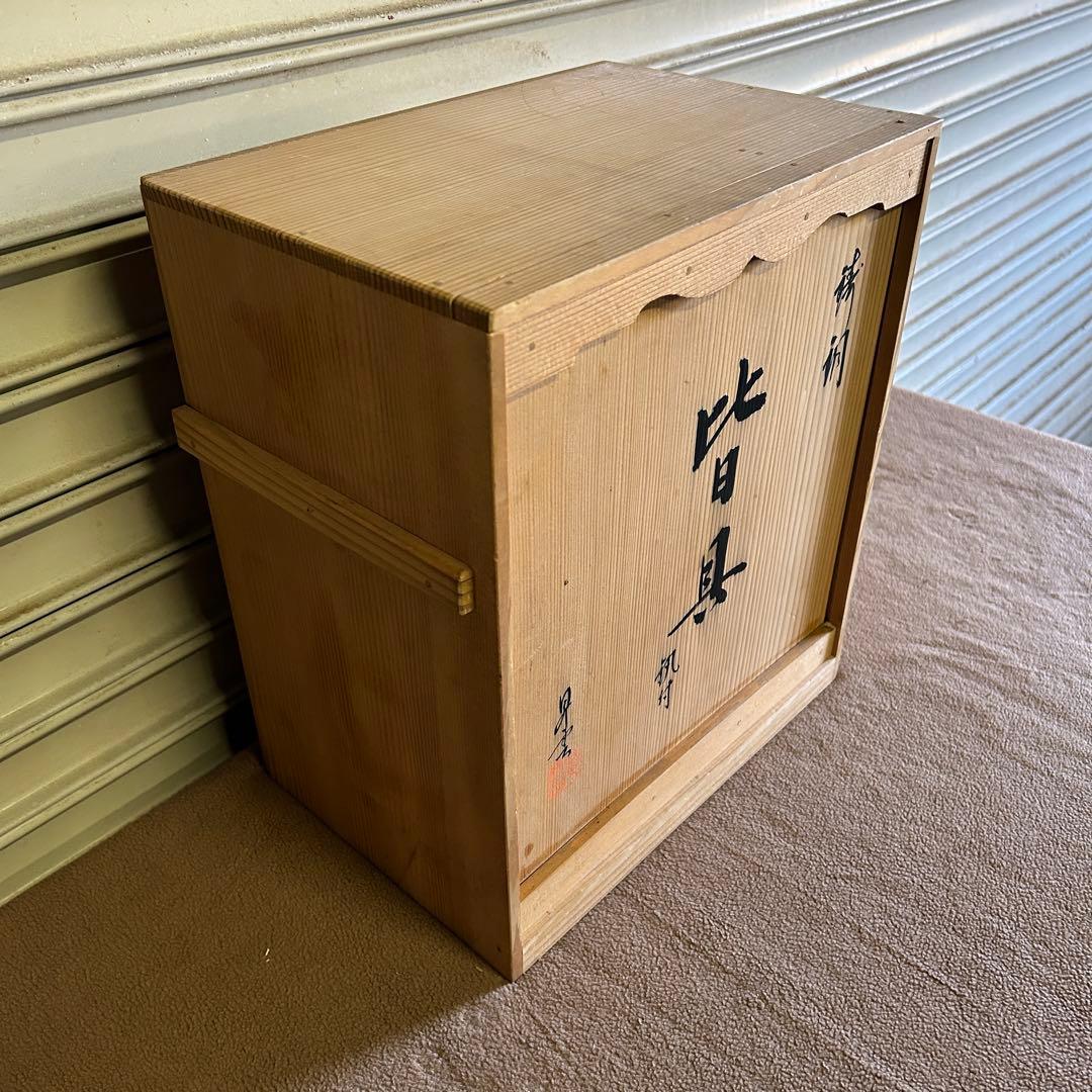 CL8★皆具★ 茶道具 皆具一式 箱付 唐銅 時代物 骨董品