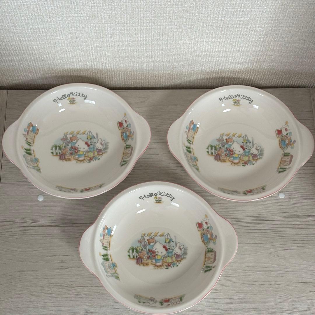 キティ NIKKO 硬質陶器 食器 小物入れ 日本製 1997年 シール付き