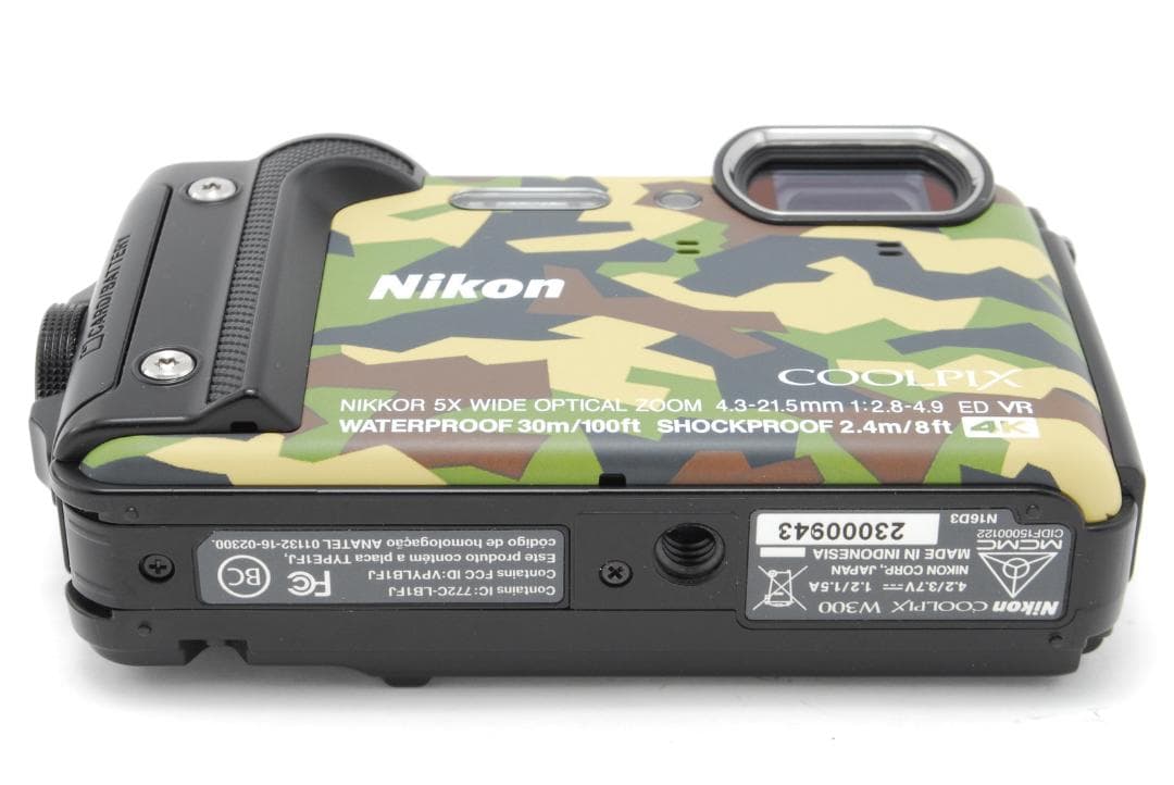 Nikon COOLPIX W300 迷彩 防水4K 箱付 極美品